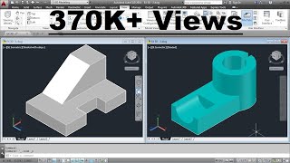 AutoCAD 3D Basics Training Exercises  1 of 3 [upl. by Bebe]