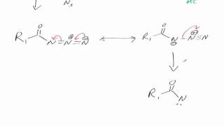 The Curtius reaction Reaction mechanism chemistry tutorial [upl. by Nennarb]