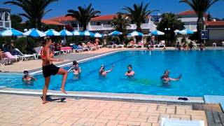 Golden Sun Hotel Zakynthos AQUA gym [upl. by Virgina101]