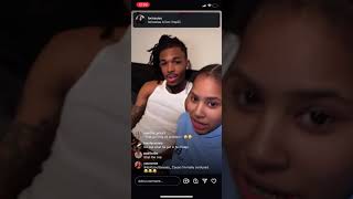 Niya Instagram Live Niya pop up at Noah house👀 Noah amp Niya flirting [upl. by Iteerp]