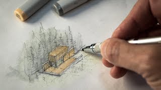 Sketch like an Architect Techniques  Tips from a Real Project [upl. by Mumford946]