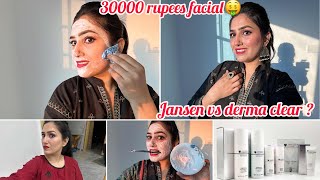 30000 rupees facial  jansen vs dermaclear  most famous facial in salon [upl. by Brunhilda]