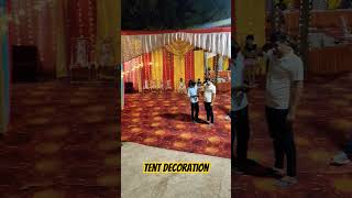 wedding tent 🎪⛺ decoration wedding tent decoration [upl. by Atirat]