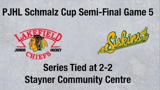 Stayner Siskins vs Lakefield Chiefs Game 5 Schmalz Cup SemiFinal Highlights [upl. by Naylor637]