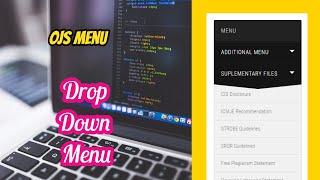 Tutorial how to Create Dropdown Sidebar Menu OJS 3 [upl. by Annodam]