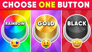 Choose One Button Rainbow Gold or Black Edition 🌈⭐️🖤 Fox Quiz [upl. by Adnauqahs]