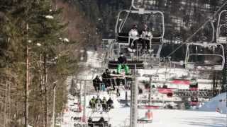 Jaworzyna Krynicka Ski Station official promo video HD  produced by ProWizja Studio 2012 [upl. by Suoicul]