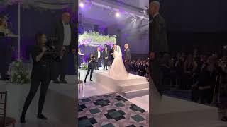 BEAUTIFUL JEWISH WEDDING CEREMONY complete procession and seven circles [upl. by Giff605]