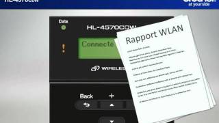 Win7  Configurer une imprimante sans fil Brother avec un routeur sécurisé HL4570CDW [upl. by Eidoj694]