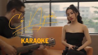 CÓ NGƯỜI  HẰNG BINGBOONG  OFFICIAL KARAOKE  ACOUSTIC [upl. by Yanetruoc]