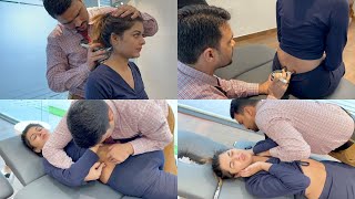 Famous Instagram influencer neck pain knee amp back pain chiropractic treatment  Dr Harish Grover [upl. by Eyeleen]