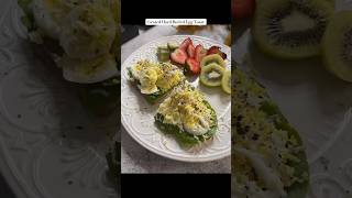 Grated Hard Boiled Egg Toast breakfast brunch eggs breadtoast [upl. by Maxey]