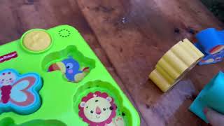 Disney Frozen Telephone amp FisherPrice Animal Puzzle DOUBLE DESTRUCTION WITH A BONUS [upl. by Laubin]