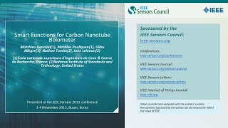 Smart Functions for Carbon Nanotube Bolometer [upl. by Drugge]