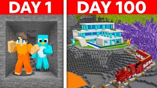 Spending 100 Days in a CAVE ONLY Minecraft World [upl. by Culosio226]