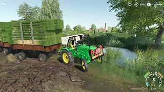 Johndeer tractor farmingsimulator19 trending [upl. by Ozan]