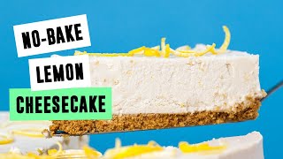 NoBake Lemon Cheesecake  SO VEGAN [upl. by Avaria]