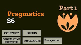 Pragmatics s6 part 1 شرح [upl. by Egroej]