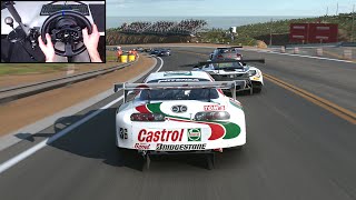 Castrol TOMs Toyota Supra  Grand Valley Highway 1 Sophy AI  Gran Turismo 7  Steering Wheel [upl. by Ailsa]