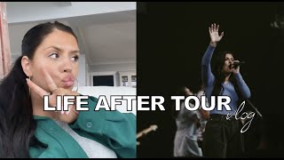 WHAT LIFE IS REALLY LIKE AFTER TOUR  crying on airplanes filler church friends camp [upl. by Araed]