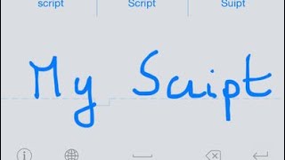 Handwriting keyboard for iPhoneiOS [upl. by Kowtko228]