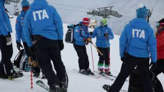 Italian Ski Team training at Carosello 3000 Livigno [upl. by Akkeber486]