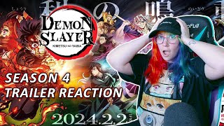 TRAILER REACTION  Demon Slayer Season [upl. by Dylan]