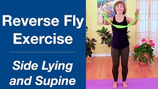 Reverse Fly Exercise in Side Lying and Supine [upl. by Orimlede]