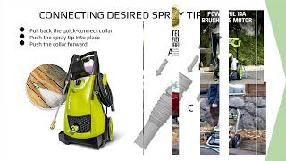 How to Assemble and Use Greenworks Pressure Washer  GPW 230022001 PSI [upl. by Navarro]