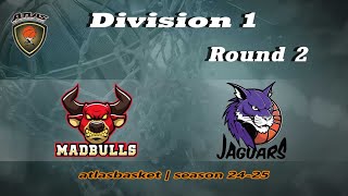 Atlasbasket  Div 1Round 2  MAD BULLS vs JAGUARS [upl. by Molton]