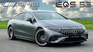 MercedesAMG EQS 53  Review on Autobahn [upl. by Nileuqcaj]