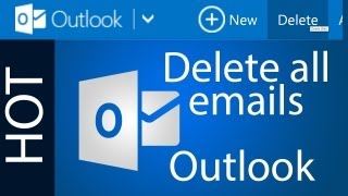 How to delete all emails in Outlook Hotmail  Tutorial [upl. by Anead8]