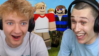 Tommy Jack amp Tubbo Play ROBLOX [upl. by Lleynod183]