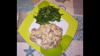 BOCCONCINI DI POLLO CREMOSI AI FUNGHI BUONISSIMI [upl. by Aspia]