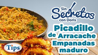 Picadillo de Arracache y empanadas de plátano maduro [upl. by Esiuole]