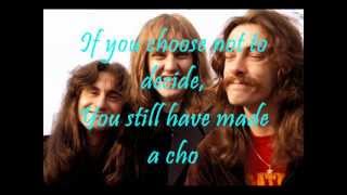 Rush  Freewill Lyrics [upl. by Luapleahcim791]