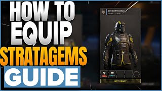 How To Equip Stratagems For Ready In Helldivers 2 [upl. by Idid]