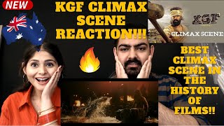 KGF CLIMAX SCENE REACTION By an AUSTRALIAN Couple  KANNADA  Full KGF CLIMAX FIGHT Scene Reaction [upl. by Samoht]