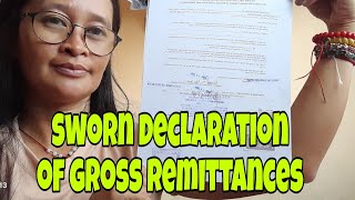 PAANO I PROCESS ANG BIR SWORN DECLARATION FOR GROSS REMITTANCEA [upl. by Saleem871]