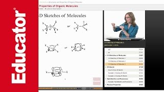 Drawing 3D Structures of Organic Molecules [upl. by Lebezej109]