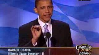 CSPAN Barack Obama Speech at 2004 DNC Convention [upl. by Bolling]