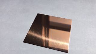 Coating Singularity Black onto a copper plate [upl. by Mllly]