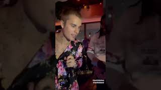 Justin Bieber performing Confident 🔥 Live from a party in LA shorts [upl. by Yrot516]