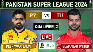 PSL LIVE  PESHAWAR ZALMI vs ISLAMABAD UNITED ELIMINATOR MATCH LIVE COMMENTARY  PZ vs IU LIVE [upl. by Vergos169]