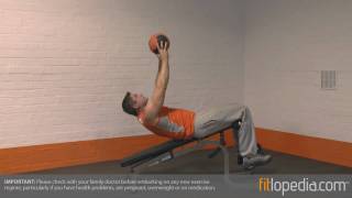 Decline Sit Up on Bench with Medicine Ball [upl. by Llekcm]