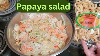 Delicious Papaya Salad Dish papayasalad papaya [upl. by Downing603]