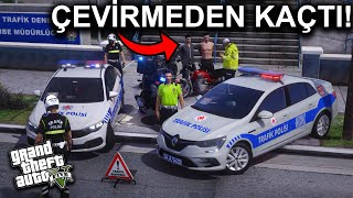 ÇEVİRMEDEN KAÇAN MOTORCULAR   ÇALINTI CG KOVALAMA   GTA 5 ROLEPLAY [upl. by Lyrret]