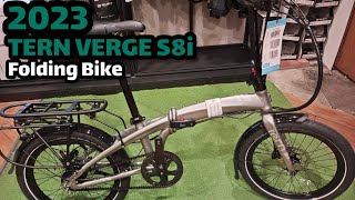 2023 TERN VERGE S8i FOLDING BIKE [upl. by Kaiulani255]