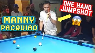 MANNY PACQUIAOS 8 BEST JUMPSHOTS IN BILLIARDS [upl. by Chappelka760]