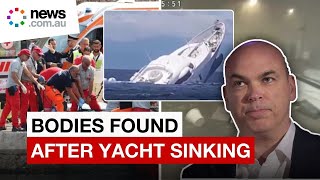 Details Billionaire among missing after yacht sinks [upl. by Dun738]